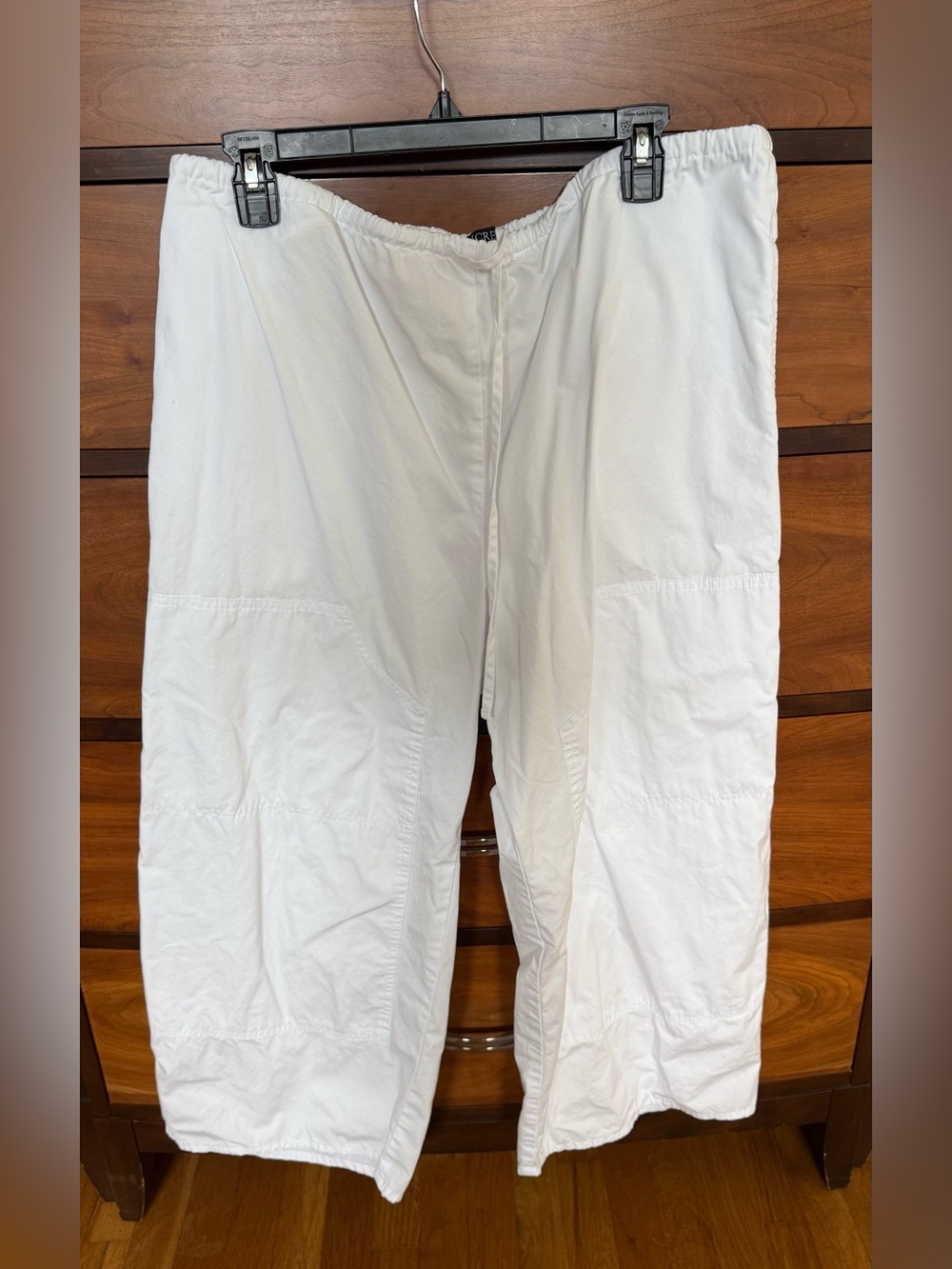 Women's J.Crew, Luna pant in cotton Poplin white size large P